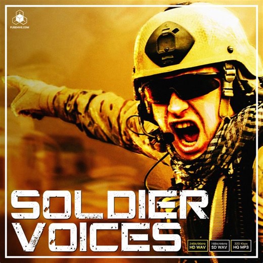 ARMY SOLDIERS! Military Battle Warrior Combat Voice Overs AAA Royalty Free Sound Library Audio Pack by Fusehive.com
