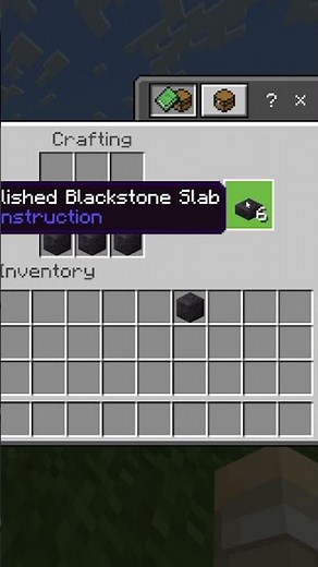 How To Make Chiseled Polished Blackstone In Minecraft #Shorts