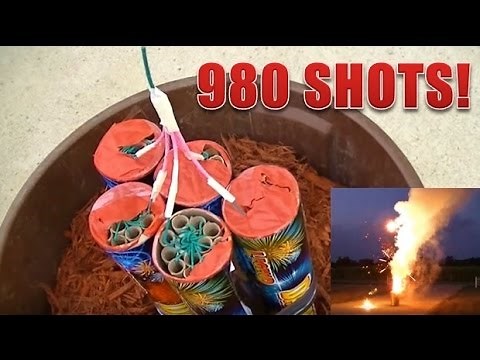 5 MASSIVE Roman Candles Fused - 980 Shots!!!