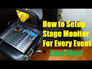 How to Setup A Stage Monitor For Your Event - Easy Way! (PHILLIPINES)