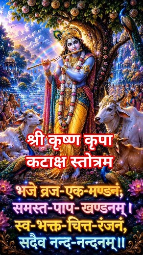 Shree Krishna Kripa Kataksha 🙏 | Shree Krishna Kripa Kataksha Stotram | For Positive Energy & Peace