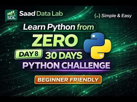 Python for Beginners I Day 8 I 30 Days Python Challenge