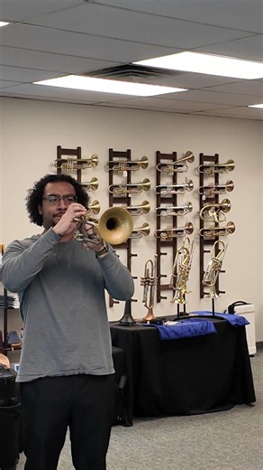 Check out Roman G on this amazing Monette Prana Raja for sale at Austin Custom Brass! #shorts