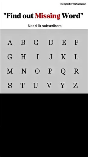 Speak Like A Native 🚀 Guess the Missing Alphabet | A to Z Alphabet Quiz | English Quiz