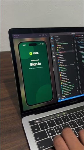 Forest Login UI in React Native #figma #developer