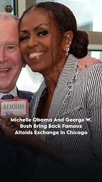 George W. Bush Recreates Viral Altoids Moment With Michelle Obama At Obama Center Opening