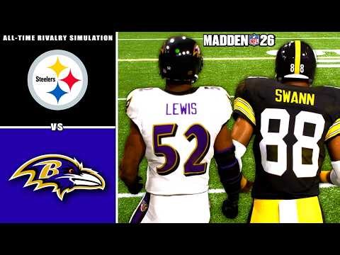 Steelers vs Ravens All-Time Rivalry Simulation (Madden 26)