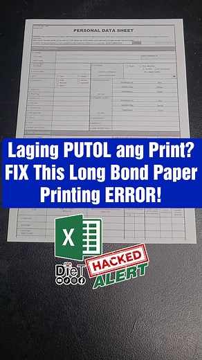 574K views · 7.8K reactions | Guilty ka ba sa ‘putol print’ problem? Don’t worry, di ka nag-iisa! Here’s how to fix it ASAP.  #ExcelHacks #ExcelTutorials #ExcelTips | DieT | Facebook