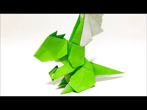 折り紙　ベビードラゴン　ORIGAMI BABY DRAGON