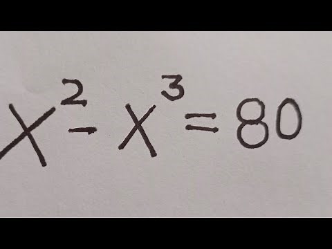 Math Olympiad X^2-X^3=80 😊 | Math Olympiad Problems | Algebra @Mamtamaam
