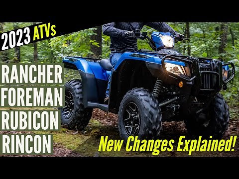 New 2023 Honda ATV Model Lineup CHANGES Explained: Rancher, Foreman, Rubicon & Rincon