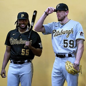 The script is back: Pirates unveil updated road jerseys