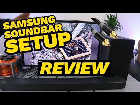 SAMSUNG C430 Soundbar Setup TO TV WITH OPTICAL CABLE Review