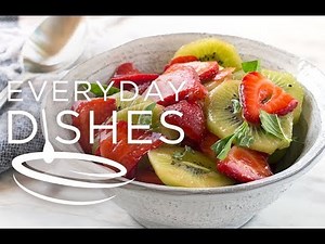 Kiwi Strawberry Basil Salad