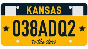 Kansas has a new standard license plate design. Here's what it is, and who gets it first