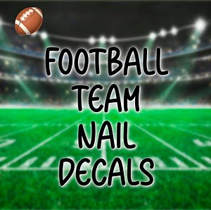 Football Nail Decals: Custom Sports Team Pride Nail Art - Etsy