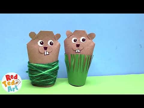 Toilet Paper Roll Groundhog or Beaver