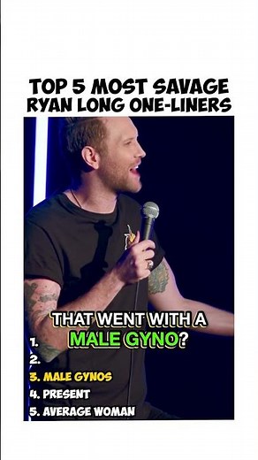 Ryan Long's Top 5 Most Savage One-Liners #standup #standupcomedy