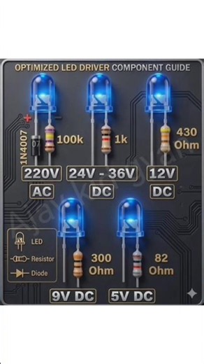 Optimized LED Driver Component Guide ⚙️ #diy #shorts #driver #short