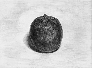 りんご-鉛筆デッサン描き方｜デッサン初心者のための描き方講座