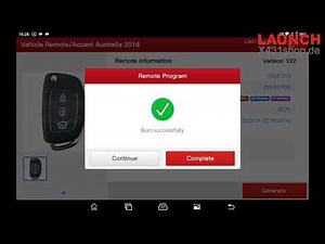 Launch X431 IMMO Function | Hyundai Key Generation and Key Programming