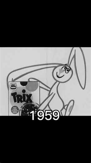 Trix Rabbit Over the Years : 1959 - Now #tiktok #cartoon ##cereal##trix##trixrabbit##mascot##thenvsnow
