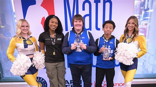 100  central Indiana students participate in 'NBA Math Hoops' at Gainbridge Fieldhouse