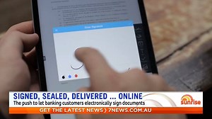 12K views · 53 reactions | There's a push for a rule change to allow banking customers to sign documents electronically. | Sunrise | Facebook