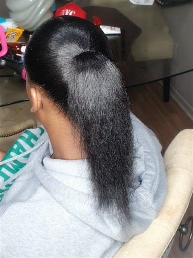 Sleek Ponytail 4C Hairstyle Tutorial