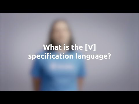 What is [V] specification language? | Ben Mariano