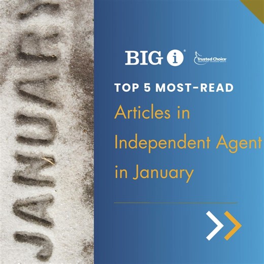 The new year kicked off with the January issue of Independent Agent magazine revealing hard-won pieces of advice from seasoned agency leaders about running an insurance agency. In addition to thought-leading analysis of industry trends and market conditions, Independent Agent covers property & casualty coverage changes and new products, interprets legislative issues, and delivers the strategies managers need to grow their agencies. Here are the five most-read articles on https://hubs.ly/Q042hnCq
