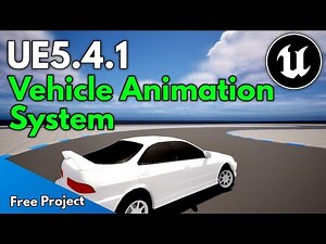 UE5.4.1 Vehicle Wheel Animation System | Create easy way animation for vehicles unreal engine #ue5