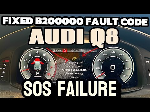 Audi Q8 SOS Fault Code B200000 FIXED | TCU Telematics Unit Replacement & Programming