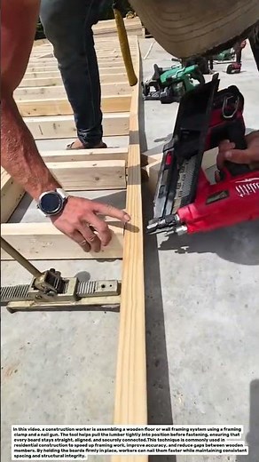 Smart Framing Trick! Fastest Way to Align Wall Studs and Build a Floor Frame.