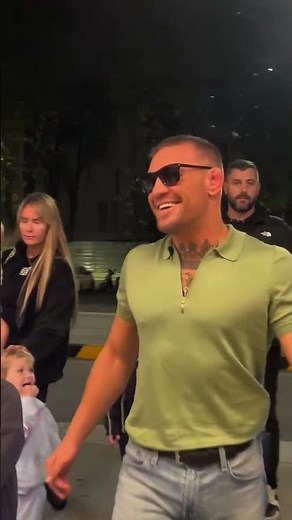 Conor McGregor arrives at the BKFC Rome Press Conference🔥🇮🇪