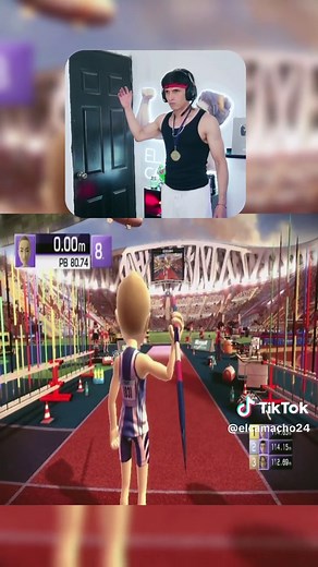 El Camacho en Kinect Sports: ¡Lanzamiento de Jabalina para Medalla de Oro! 🥇