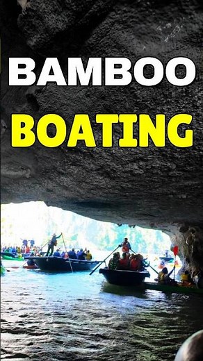 BAMBOO BOATING AT HALONG BAY #asmr #life #funny