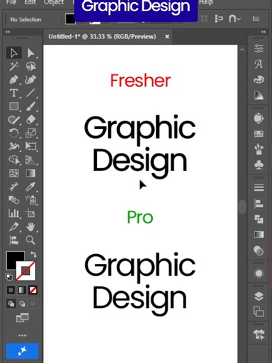 Adobe Illustrator: Fresher vs Pro 😎🎨 Fresher vs Pro in Adobe Illustrator 🔥 Same tool, different mindset 💡 Practice experience = PRO level 💪 Agar aap Illustrator seekh rahe ho to comment karo “AI” Aur video pasand aaye to like, save & follow zaroor karo ❤️ #AdobeIllustrator #IllustratorReel #FresherVsPro #GraphicDesign #DesignLife #IllustratorTips #DesignSkills #LearningDesign #ProDesigner #CreativeProcess #LogoDesign #vectorart#DesignReels #ShahzaibAligraphics adobe illustrator,adobe illust