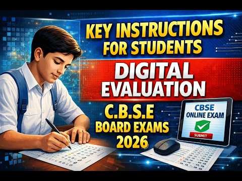 KEY INSTRUCTIONS FOR STUDENTS - DIGITAL EVALUATION C.B.S.E BOARD EXAMS 2026