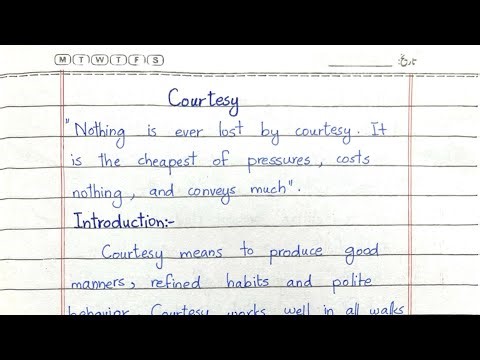 Courtesy essay in english class 8th by ammara dream art #courtesy #essay #essaywriting #8th