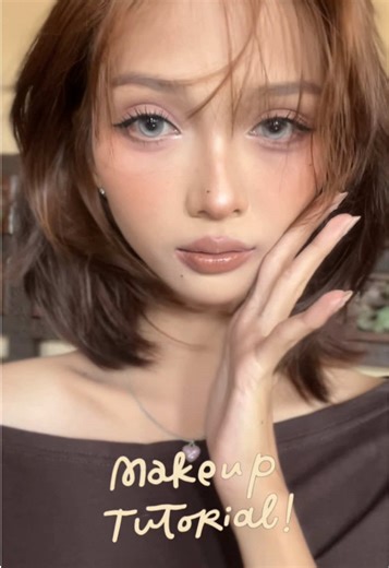 ini yapss makeup tutornyaaa!!! 🍁products : • SKINTIFIC glow cushion(03 petal) • SKINTIFIC concealer(02 ivory) • O.TWO.O blush stick (01&05) • OMG compact powder (02) • gogotales secret garden(906&911) •judydoll blush(39 smoky rose) •BnB blush(03 ruby red) •gogotales sweetheart eyeshadow(G01) •judydoll hyper sharp eyeliner(black) • mascara O.TWO.O(black) • madamegie browcara (02 brown) •judydoll contour(02 warm) • OMG lip vinyl(08) •GOGOTALES lip mud(g06) •MILAI fake lashes (C04) #fyp #fypシ #mak