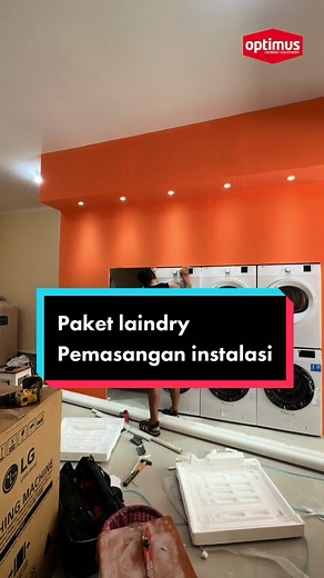Bagian 2 paket laundry, pemasangan instalasi laundry milenial #instalasilaundry #laundry #optimusofficialstore #paketlaundry