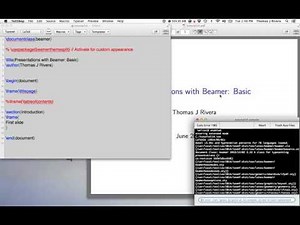 LaTexTutorial 14: Creating a Presentation with Beamer