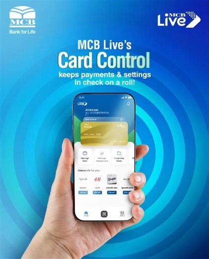 Take control like never before with the all-new Card Control and enhanced Debit Card Dashboard, now on the MCB Live App! #MCBLive #MCBLiveApp #FattafatBanking #MCBBank #MCBDigital | MCB Digital