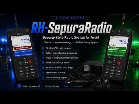 FiveM Sepura Radio - PMA-VOICE - Radio Animations - [ESX, QBOX, QBCORE, TMC]