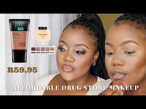 AFFORDABLE DRUGSTORE MAKEUP TUTORIAL FOR BEGINNERS| FOR R100 AND LESS!!|SOUTH AFRICAN YOUTUBER
