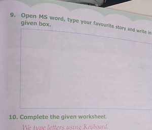 Task:Open MS Word, type your favourite story and write it in t... | Filo