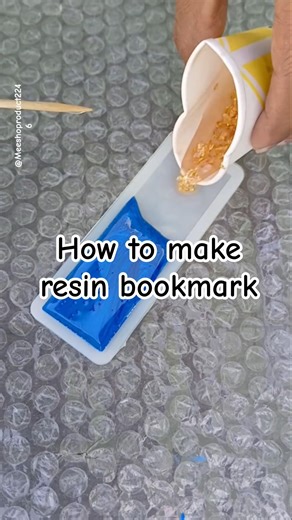 How to make resin bookmark ||resin bookmark making📚#resinart