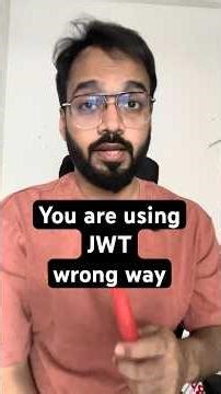 Most devs dont know how to use jwt #coding #jsonwebtoken #nodejs