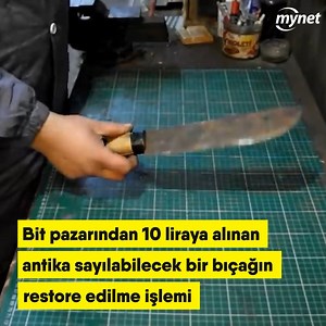 362K views · 1.2K reactions | Bit pazarından 10 liraya alınan antika sayılabilecek bir bıçağın restore edilme işlemi  Altuğ'un Atölyesi IG: instagram.com/altugunatolyesi YT: youtube.com/Altuğunatölyesi | Mynet | Facebook